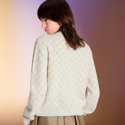 Monogram Brushed Knit Cardigan