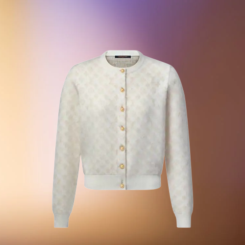 Monogram Brushed Knit Cardigan